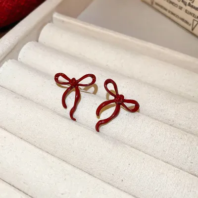 Simple Fashion Bow Earrings