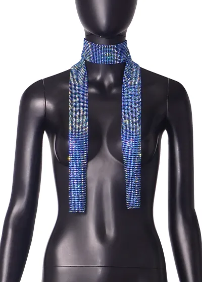Women Fashion Solid Color Multicolor Metal Scarf