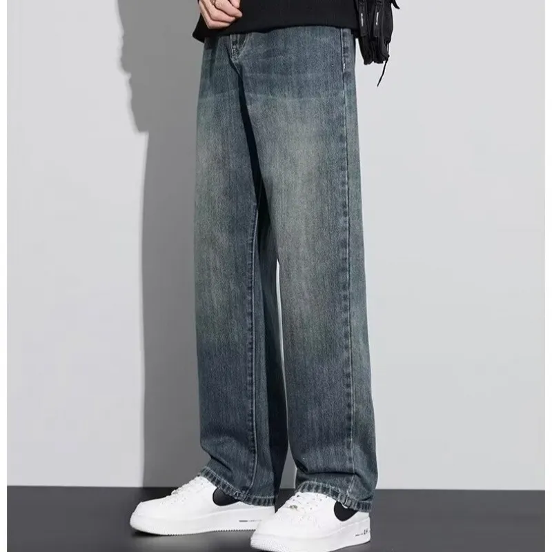 Men'S Fashion Casual Simple Straight Jeans
