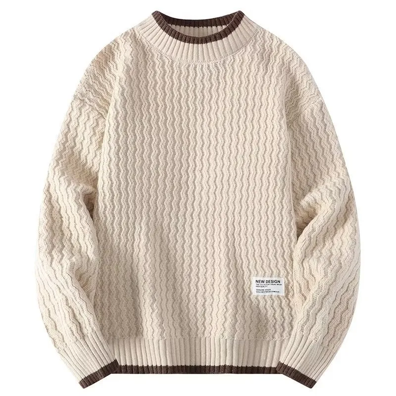 Men'S Fashion Casual Autumn And Winter Loose Knitted Sweater