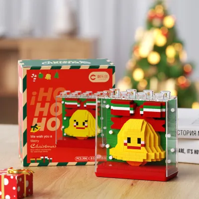 Christmas Tree Eight Music Box High Building Blocks Santa Claus Snowman Assembled Toys