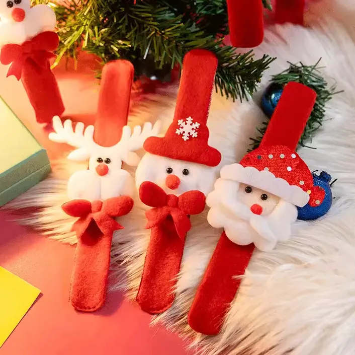 Christmas Glowing Pop Ring Santa Claus Bracelet