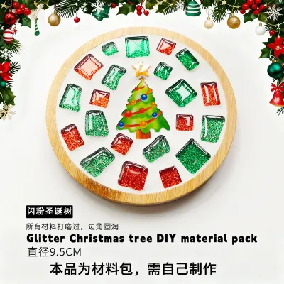 Christmas Coaster Mosaic Diy Handmade Material Bag