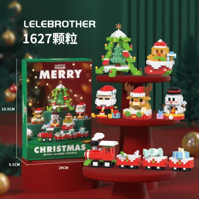 Christmas Gift Assembly Building Blocks Cartoon Figurines Educational Toys