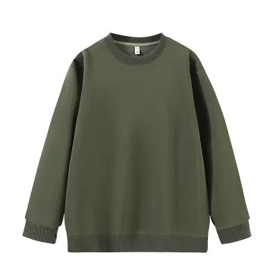 Autumn Women Casual Solid Color Crewneck Sweatshirt