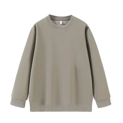 Autumn Women Casual Solid Color Crewneck Sweatshirt