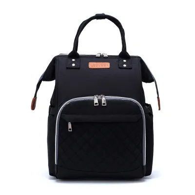 Fashion Casual Color Block Large Capacity Diaper Bag
