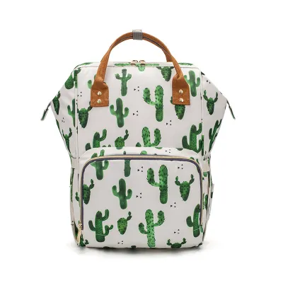 Fashion Casual Printed Multifunctional Large Capacity Lightweight Diaper Bag
