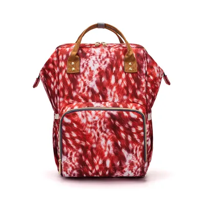 Fashion Casual Printed Multifunctional Large Capacity Lightweight Diaper Bag