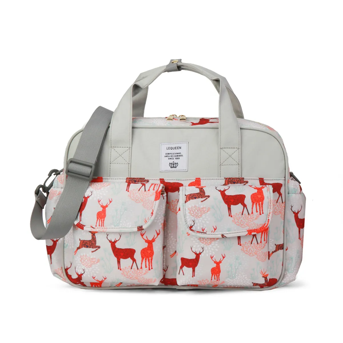 Fashion Casual Printed Waterproof Large Capacity Diaper Bag