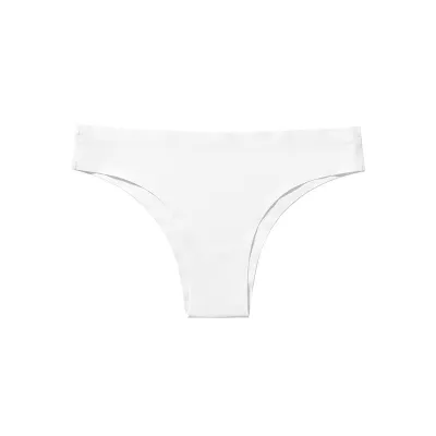 Women Fashion Sexy Solid Color Traceless Low Waist Ice Silk Panties