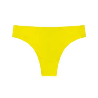 Women Fashion Sexy Solid Color Traceless Low Waist Ice Silk Panties