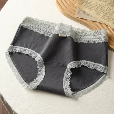 Women'S Fashion Cotton Lace High Waist Panties