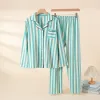 Lassel Long Blue And White Strip