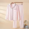 Lel Long Cover Pink White Strip