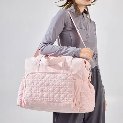 Fashion Casual Solid Color Large Capacity Dry And Wet Separate Duffle Bags