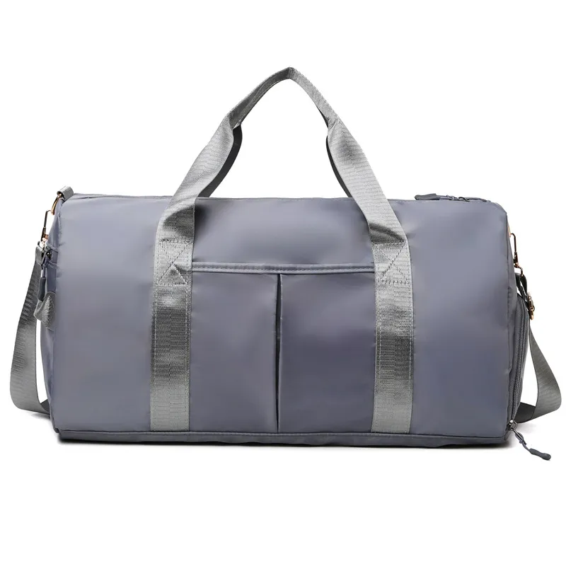 Fashion Casual Solid Color Sports Large-Capacity Dry And Wet Separation Duffle Bags