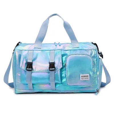 Fashion Casual Bright Sports Large-Capacity Dry And Wet Separation Duffle Bags