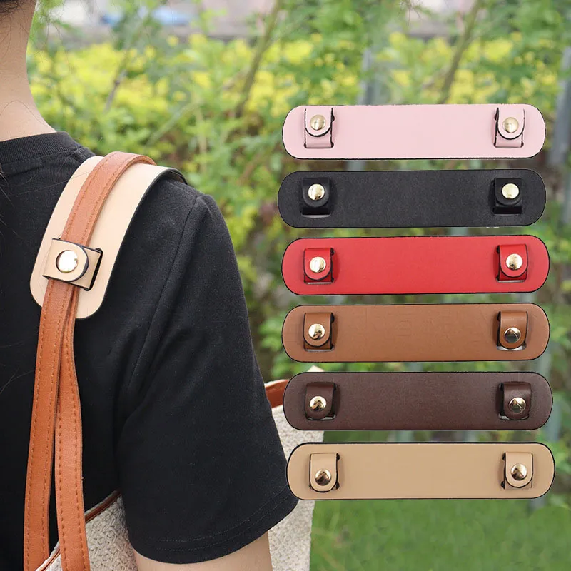 Fashion Solid Color Pu Leathe Bag Fixed Hand Strap Anti-Wear Bag Accessories