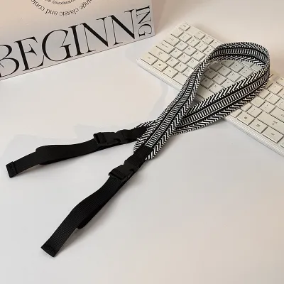 Fashion Casual Shoulder Strap Adjustable Design Knitted Bag Accessories
