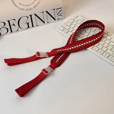 Fashion Casual Shoulder Strap Adjustable Design Knitted Bag Accessories
