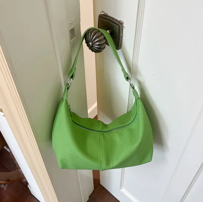 Women Fashion Casual Simple Solid Color Shoulder Bag