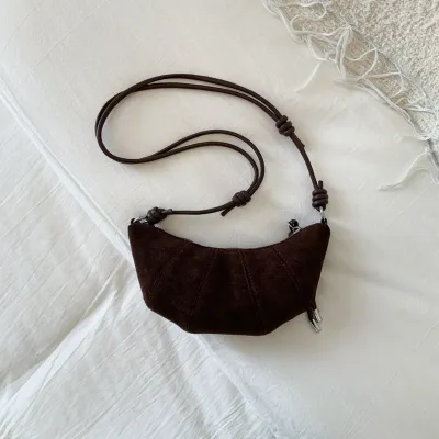 Women Fashion Casual Solid Color Frosted Shoulder Bag