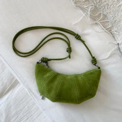 Women Fashion Casual Solid Color Frosted Shoulder Bag