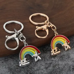 Fashion Creative Multicolor Rainbow Pendant Keychain