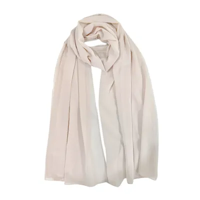 Women Fashion Casual Solid Color Chiffon Hijab Scarf