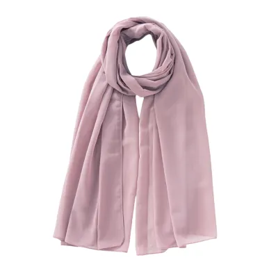 Women Fashion Casual Solid Color Chiffon Hijab Scarf