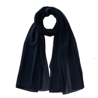 Women Fashion Casual Solid Color Chiffon Hijab Scarf