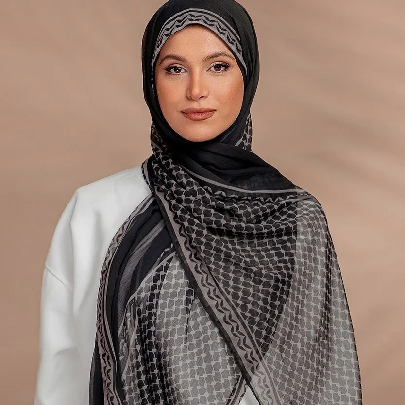 Women Fashion Casual Printed Hijab Scarf