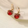 Red Dragonfly Earrings