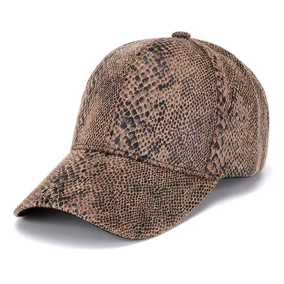 Women'S Fashion Casual Snake Pattern Baseball Cap