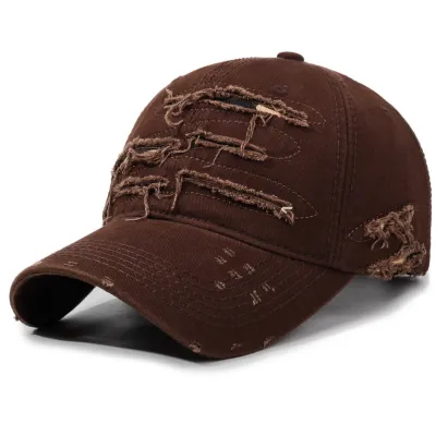 Fashion Casual Solid Color Retro Hole Baseball Cap