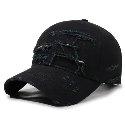 Fashion Casual Solid Color Retro Hole Baseball Cap