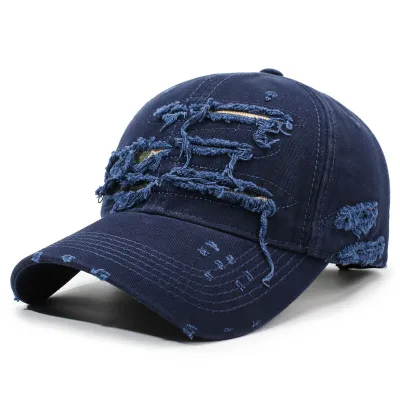 Fashion Casual Solid Color Retro Hole Baseball Cap
