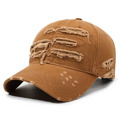 Fashion Casual Solid Color Retro Hole Baseball Cap