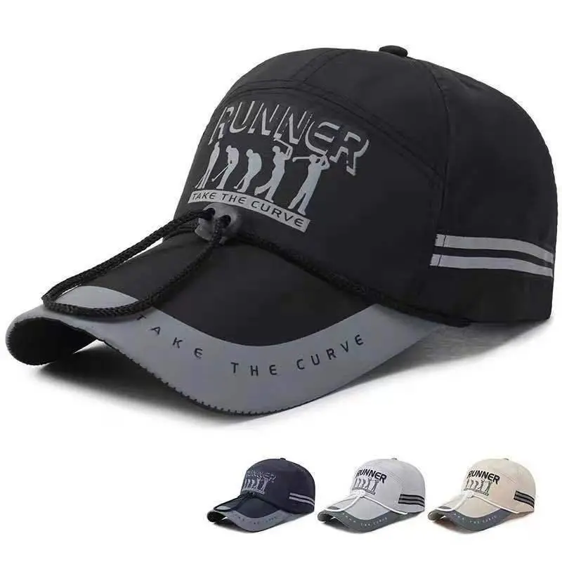 Fashion Casual Outdoor Printed Windproof Lanyard Baseball Cap