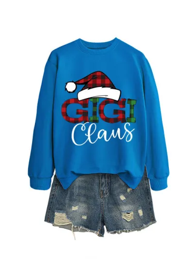 Christmas Women Fashion Casual Printed Long Sleeve Sweatshirt