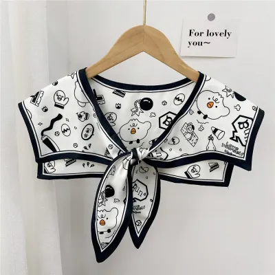 Women Fashion Casual Spring And Autumn Printed Silk Scarf