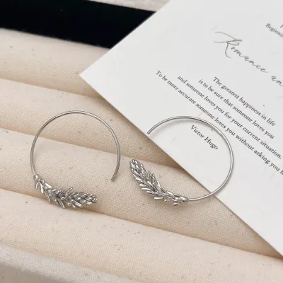 Women Fashion Circle Wheat Earrings