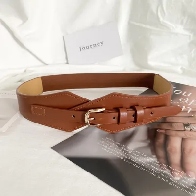 Women Fashion Solid Color Stretch Elastic Outer Belt