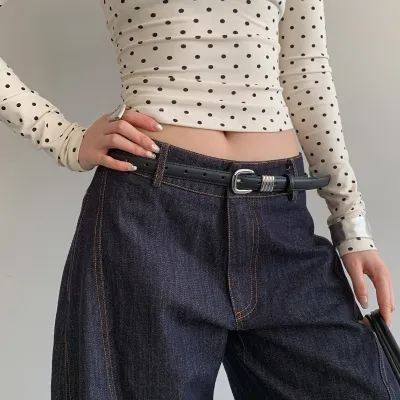 Women Fashion Retro Solid Color Belt