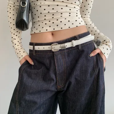 Women Fashion Retro Solid Color Belt