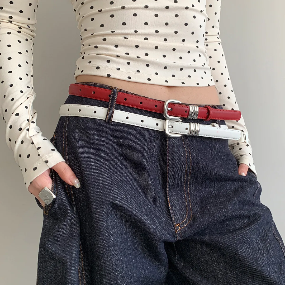 Women Fashion Retro Solid Color Belt