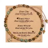 Card Cross Semi-Precious Stone Bracelet