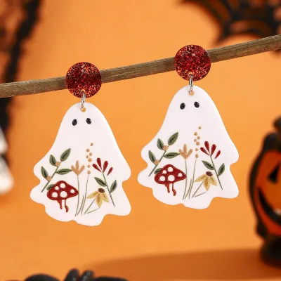 Halloween Women Fashion Cute Ghost Earrings