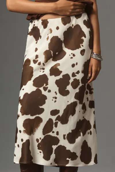 Women Fashion Casual Leopard Printed High Waist Skirt